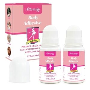 2 Pack Body Glue for Clothes Roll-On